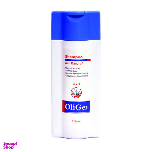 شامپوی مو الی ژن (Oligen) مدل Anti Dandruff حجم 250 میلی لیتر