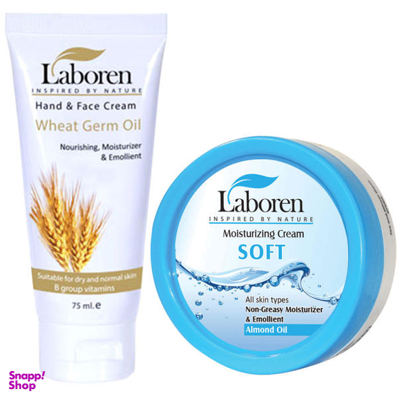 مجموعه کرم مرطوب کننده لابورن مدل Wheat Soft مجموعه 2 عددی