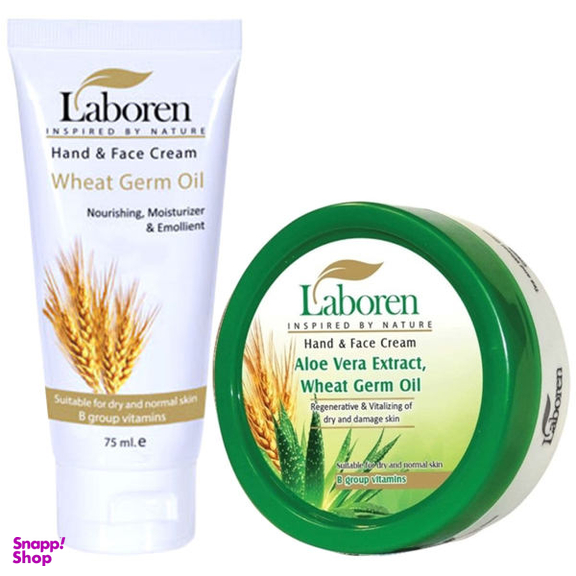 مجموعه کرم مرطوب کننده لابورن مدل Aloe Vera Wheat مجموعه 2 عددی حجم 150 میلی لیتر