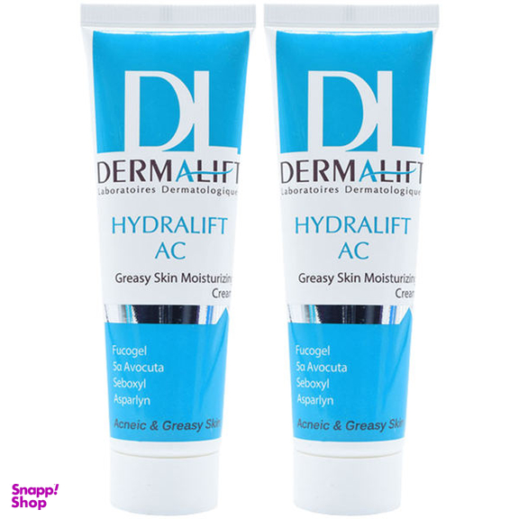 کرم مرطوب کننده پوست چرب درمالیفت مدل Hydralift AC Cream حجم 50 میلی لیتر بسته دو عددی