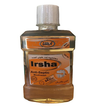 دهان شویه ایرشا (Irsha) مدل Anti-Septic حجم 250 میلی لیتر