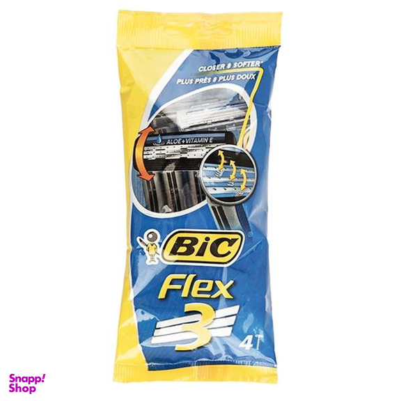 خود تراش بیک مدل Flex 3 بسته 4 عددی