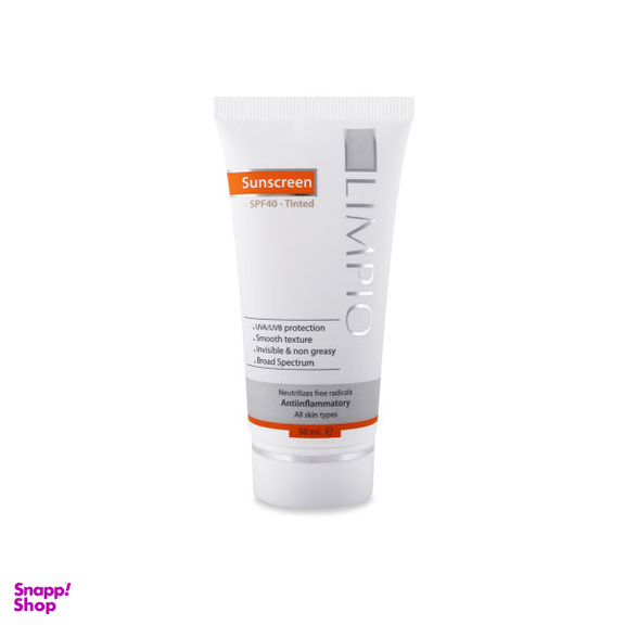 کرم ضد آفتاب لیمپیو مدل Tinted Spf40 کد Li0065 حجم 50 میلی لیتر