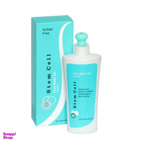 ژل شستشوی صورت استم سل (Stem Cell) مدل Oily Skin حجم 200 میلی لیتر