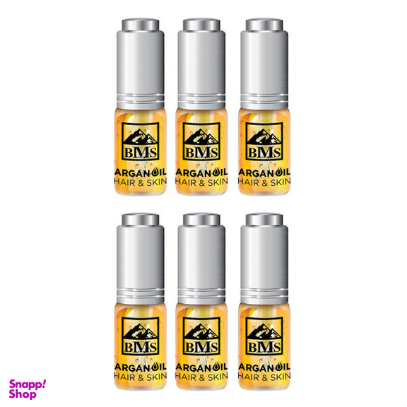 روغن پوست و مو بی ام اس (Bms) مدل Argan حجم 10 میلی لیتر مجموعه 6 عددی