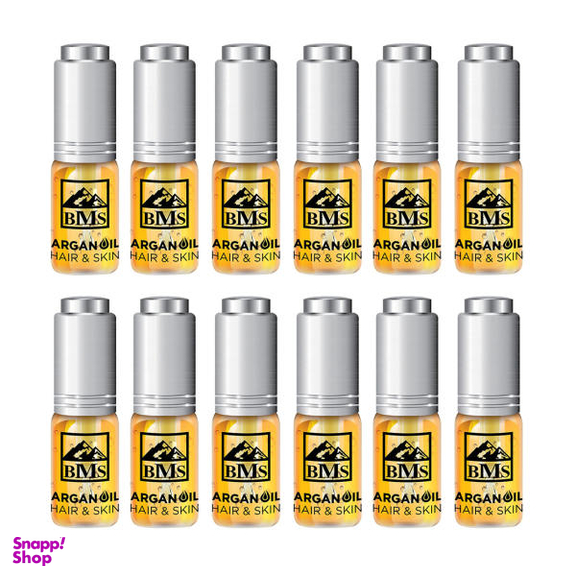 روغن پوست و مو بی ام اس (Bms) مدل Argan حجم 10 میلی لیتر مجموعه 12 عددی