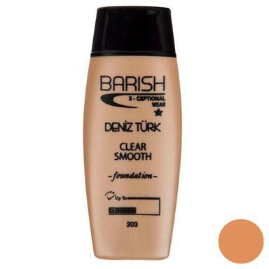 کرم پودر باریش (Barish) مدل Clear smooth شماره 203 حجم 35 میلی لیتر