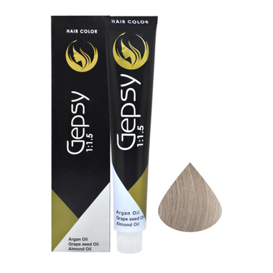 رنگ مو جیپسی (Gepsy) شماره 10.1 حجم 100 میلی‌لیتر رنگ بلوند دودی پلاتینه
