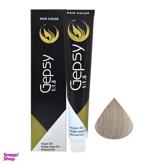 رنگ مو جیپسی (Gepsy) شماره 10.1 حجم 100 میلی‌لیتر رنگ بلوند دودی پلاتینه
