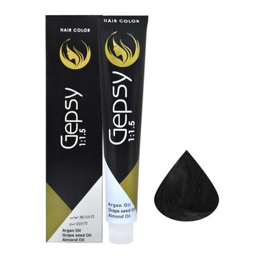 رنگ مو جیپسی (Gepsy) شماره 1.0 حجم 100 میلی‌لیتر رنگ مشکی