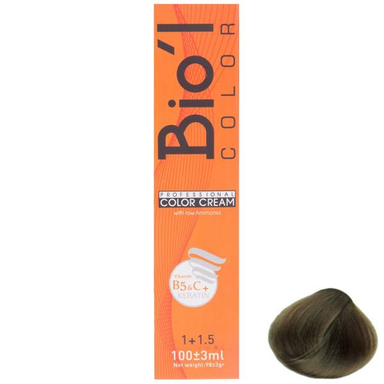 رنگ موی بیول (Biol) سری Ash مدل بلوند دودی متوسط شماره 7.1