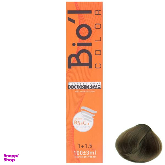 رنگ موی بیول (Biol) سری Ash مدل بلوند دودی متوسط شماره 7.1