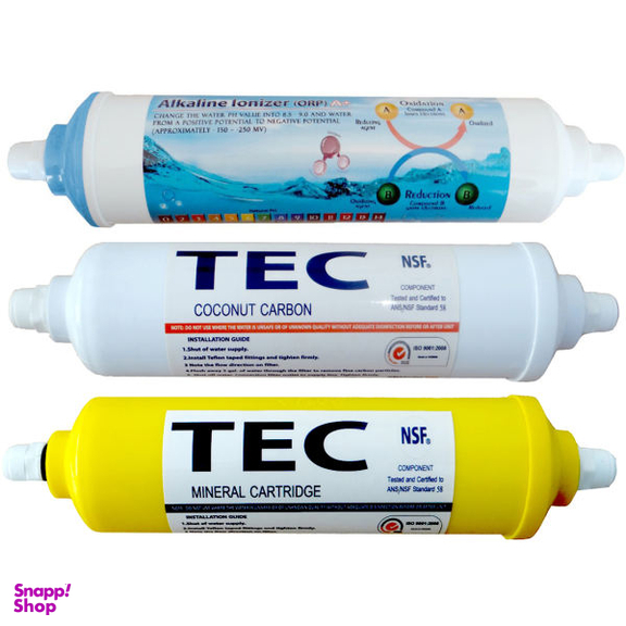 فیلتر دستگاه تصفیه آب خانگی تک (Tec) مدل FT303 مجموعه 3 عددی
