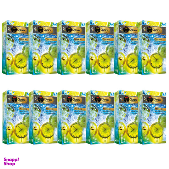 کاندوم کلایمکس (Climax) مدل Pleasure 8 مجموعه 12 عددی