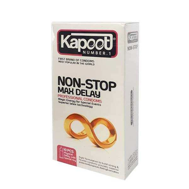 کاندوم کاپوت (Kapoot) مدل NON-STOP بسته 12 عددی