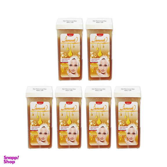 موم موبر ژامینه مدل honey وزن 150 گرم مجموعه 6 عددی