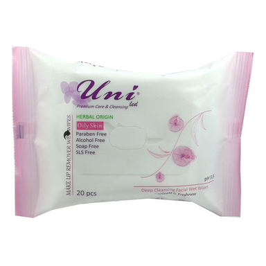دستمال مرطوب یونی لد (Uni Led) مدل Oily Skin بسته 20 عددی