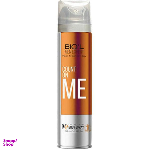 اسپری بدن مردانه بیول (Biol) مدل Count on Me حجم 150 میلی لیتر