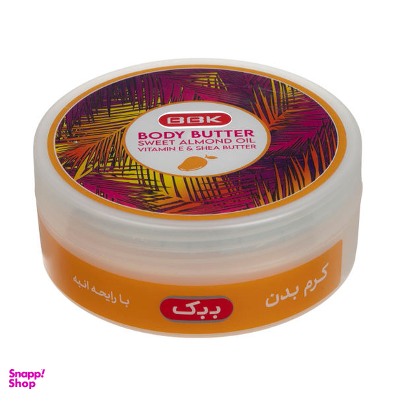 کرم بدن ببک (Bbk) مدل Mango حجم 200 میلی لیتر