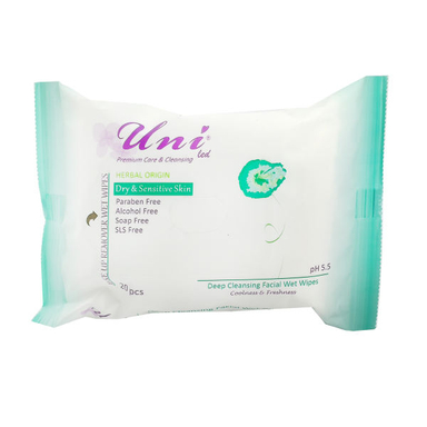 دستمال مرطوب یونی لد (Uni Led) مدل 111 بسته 20 عددی