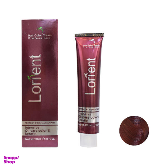 رنگ مو لورینت (Lorient) شماره 6.55 حجم 100 میلی‌لیتر رنگ آلبالویی