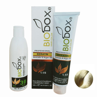 کیت رنگ مو بیوداکس (Bio Dox) شماره C9 حجم 125 میلی‌لیتر بلوند نقره ای
