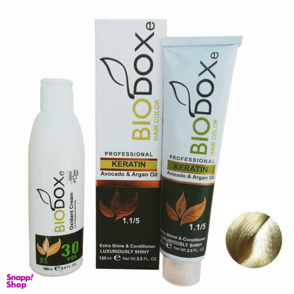 کیت رنگ مو بیوداکس (Bio Dox) شماره C9 حجم 125 میلی‌لیتر بلوند نقره ای