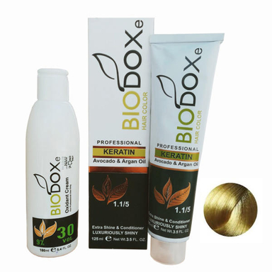 کیت رنگ مو بیوداکس (Bio Dox) شماره N9 حجم 125 میلی‌لیتر رنگ بلوند پلاتینه