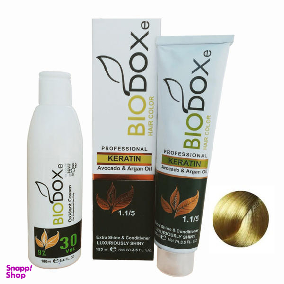 کیت رنگ مو بیوداکس (Bio Dox) شماره N9 حجم 125 میلی‌لیتر رنگ بلوند پلاتینه