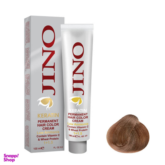 رنگ مو ژینو (Jino) سری Gold شماره 7.3 حجم 100 میلی‌لیتر رنگ بلوند طلایی متوسط