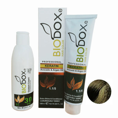کیت رنگ مو بیوداکس (Bio Dox) شماره M6 حجم 125 میلی‌لیتر رنگ بلوند زیتونی متوسط