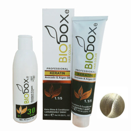 کیت رنگ مو بیوداکس (Bio Dox) شماره C8 حجم 125 میلی‌لیتر بلوند دودی خیلی روشن