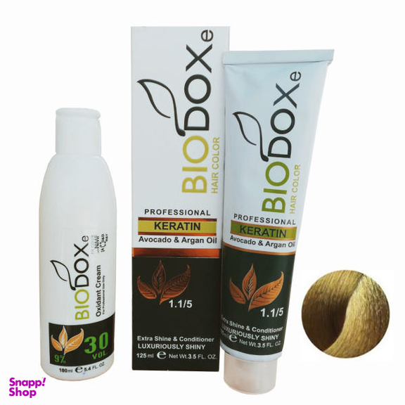 کیت رنگ مو بیوداکس (Bio Dox) شماره G7 حجم 125 میلی‌لیتر رنگ بلوند طلایی روشن