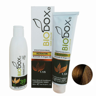 کیت رنگ مو بیوداکس (Bio Dox) شماره T7 حجم 125 میلی‌لیتر رنگ تنباکویی روشن