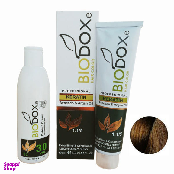 کیت رنگ مو بیوداکس (Bio Dox) شماره T7 حجم 125 میلی‌لیتر رنگ تنباکویی روشن