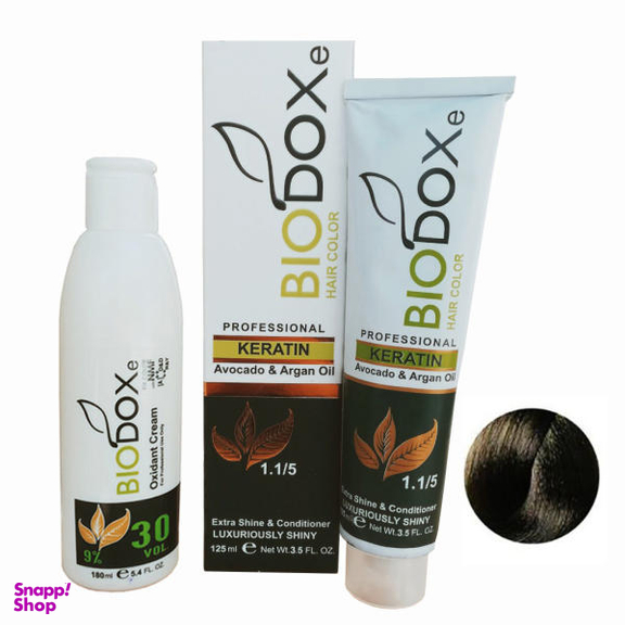 کیت رنگ مو بیوداکس (Bio Dox) شماره N5 حجم 125 میلی‌لیتر رنگ بلوند تیره