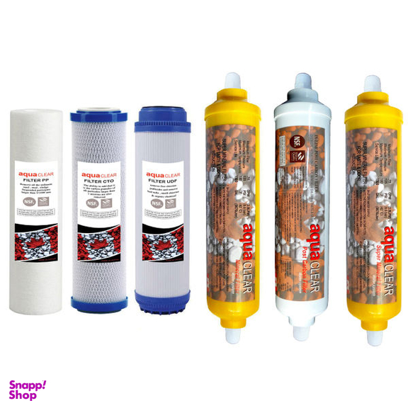 فیلتر تصفیه کننده آب آکوآ کلیر (Aquaclear) مدل REFILL AC6 مجموعه 6 عددی
