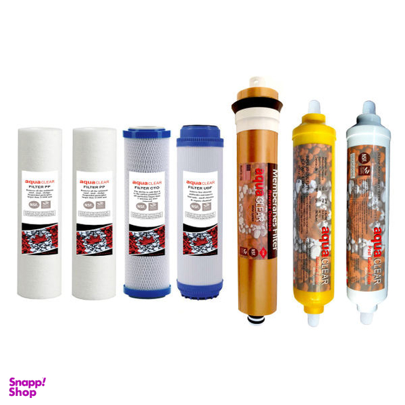 فیلتر تصفیه کننده آب آکوآ کلیر (Aquaclear) مدل REFILL AC7M مجموعه 7 عددی