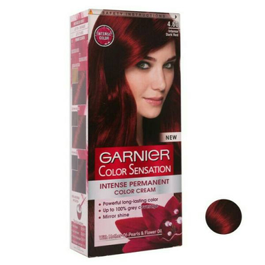 کیت رنگ مو گارنیه (Garnier) شماره 4.60 حجم 40 میلیلیتر رنگ قرمز تیره ماهگونی