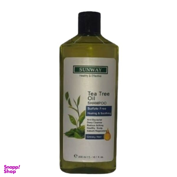 شامپو مو سان وی (Sunway) مدل Tee Tree Oil حجم 300 میلی لیتر