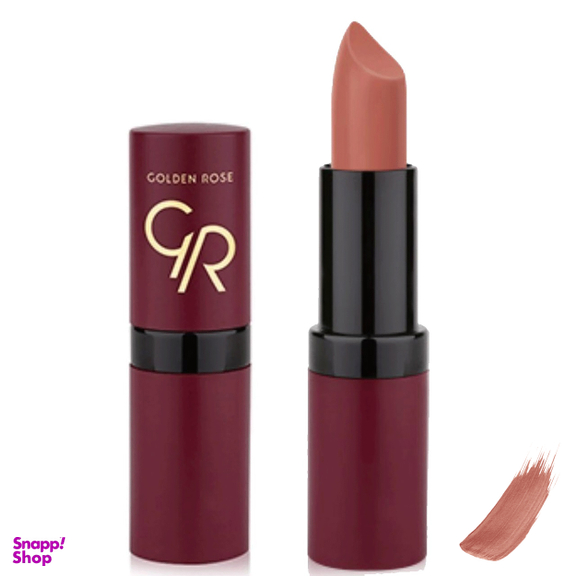رژ لب گلدن رز (Golden Rose) مدل ولوت مات شماره 27