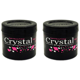 کرم ژل مو کریستال (Crystal) مدل Beauty حجم 200 میلی‌ لیتر مجموعه 2 عددی