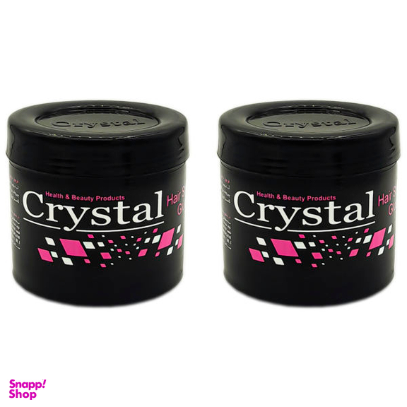 کرم ژل مو کریستال (Crystal) مدل Beauty حجم 200 میلی‌ لیتر مجموعه 2 عددی