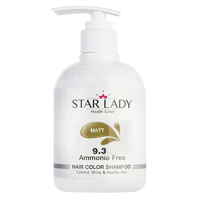 شامپو رنگساژ استارلیدی (Starlady) شماره 9.3 حجم 300 میلی‌ لیتر رنگ زیتونی