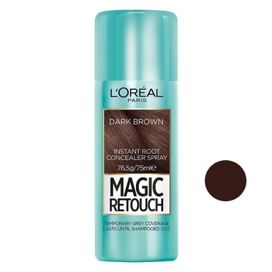 اسپری کانسیلر مو لورآل (Loreal) سری Magic Retouch مدل Dark Brown حجم 75 میلی‌ لیتر