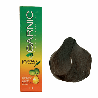 کیت رنگ موی گارنیک (Garnic) سری طبیعی مدل قهوه ای خیلی تیره شماره 2