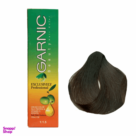 کیت رنگ موی گارنیک (Garnic) سری طبیعی مدل قهوه ای خیلی تیره شماره 2