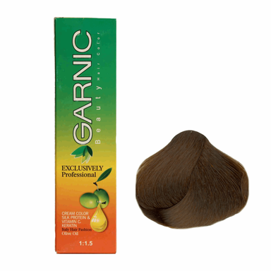 کیت رنگ مو گارنیک (Garnic) سری فندقی مدل قهوه ای فندقی روشن شماره 5.23