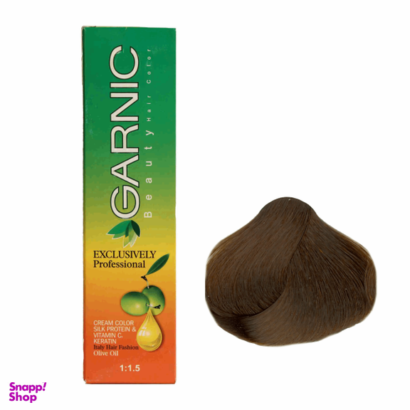 کیت رنگ مو گارنیک (Garnic) سری فندقی مدل قهوه ای فندقی روشن شماره 5.23
