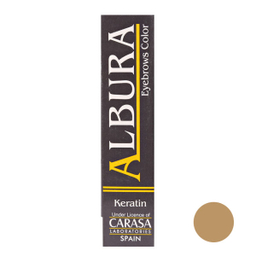 رنگ ابرو آلبورا (Albura) مدل Carasa شماره 12 حجم 15 میلی‌لیتر رنگ بلانش
